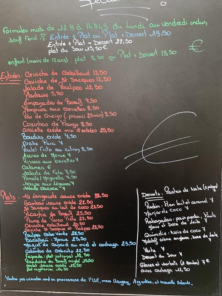 La Taverne du Cap Vert et du Brésil - Menu Image 2