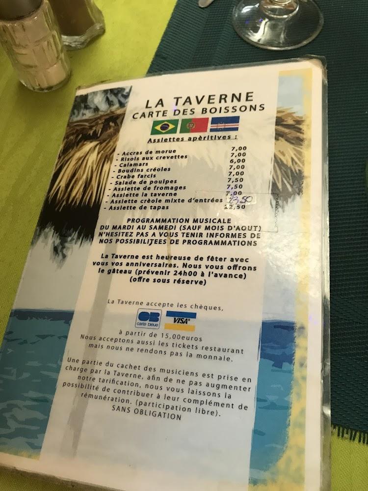 La Taverne du Cap Vert et du Brésil - Menu Image 3