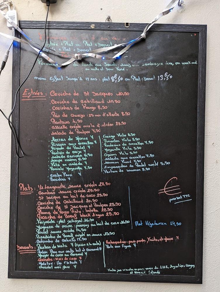 La Taverne du Cap Vert et du Brésil - Menu Image 4